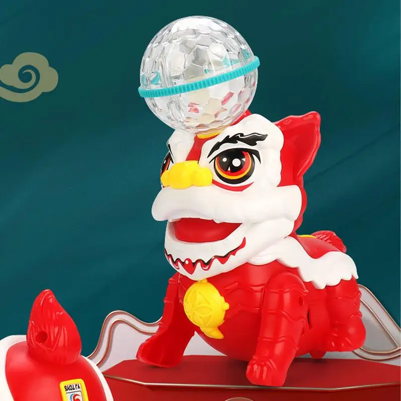 Elektrische Tier Spielzeug Für Kinder Lion Dance Leuchten Elektrische Tanzen Spielzeug Lernen Spielzeug Mit Musik Moving Interaktive Kinder Spielzeug Für