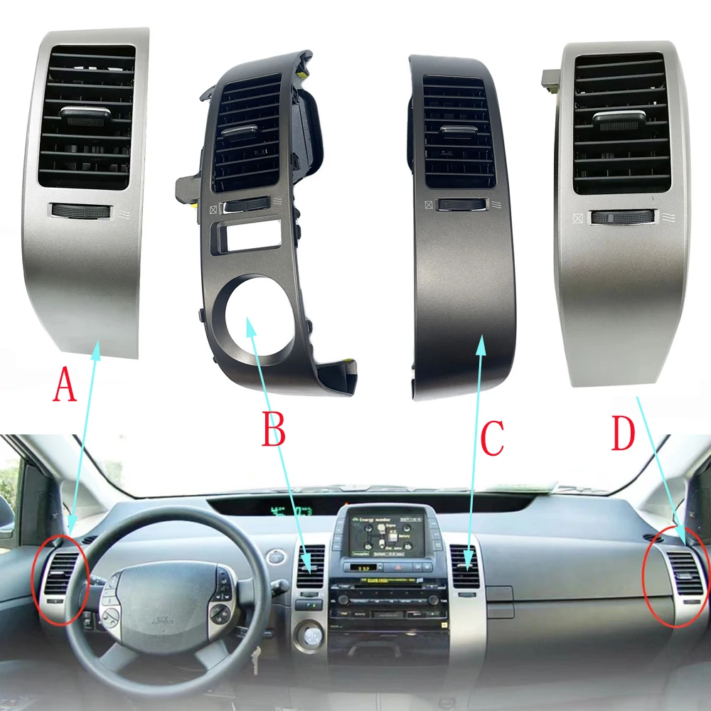 

Для Prius 2004-2009 рама вентиляционных отверстий приборной панели для Toyota Prius 2004-2009 гг., выходная панель кондиционера, свежее сопло