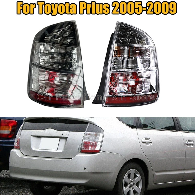 

For Toyota Prius 2005 2006 2007 2008 2009 Left Right Rear Tail Light Brake Lamp Taillight White / Black 81561-47100 81551-47100