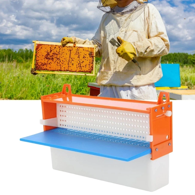 Removable Bees Pollen Trap with Ventilation Trap Plastic Pollen Collection System for Bees Hives Hangable and Efficient