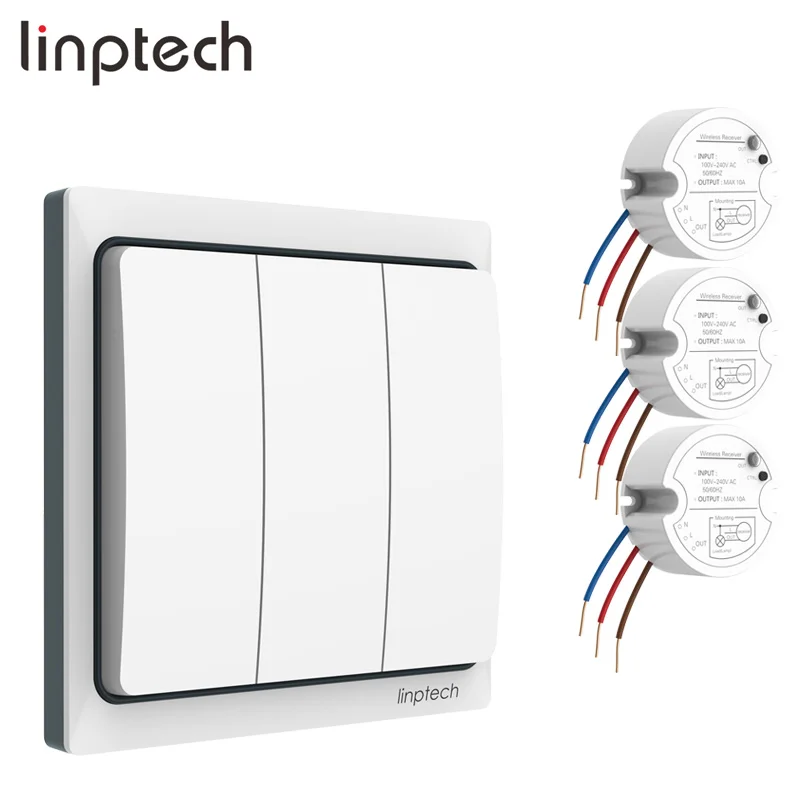 Linptech smart home K4RW3 Kit multi channel wireless switch remote control light switch