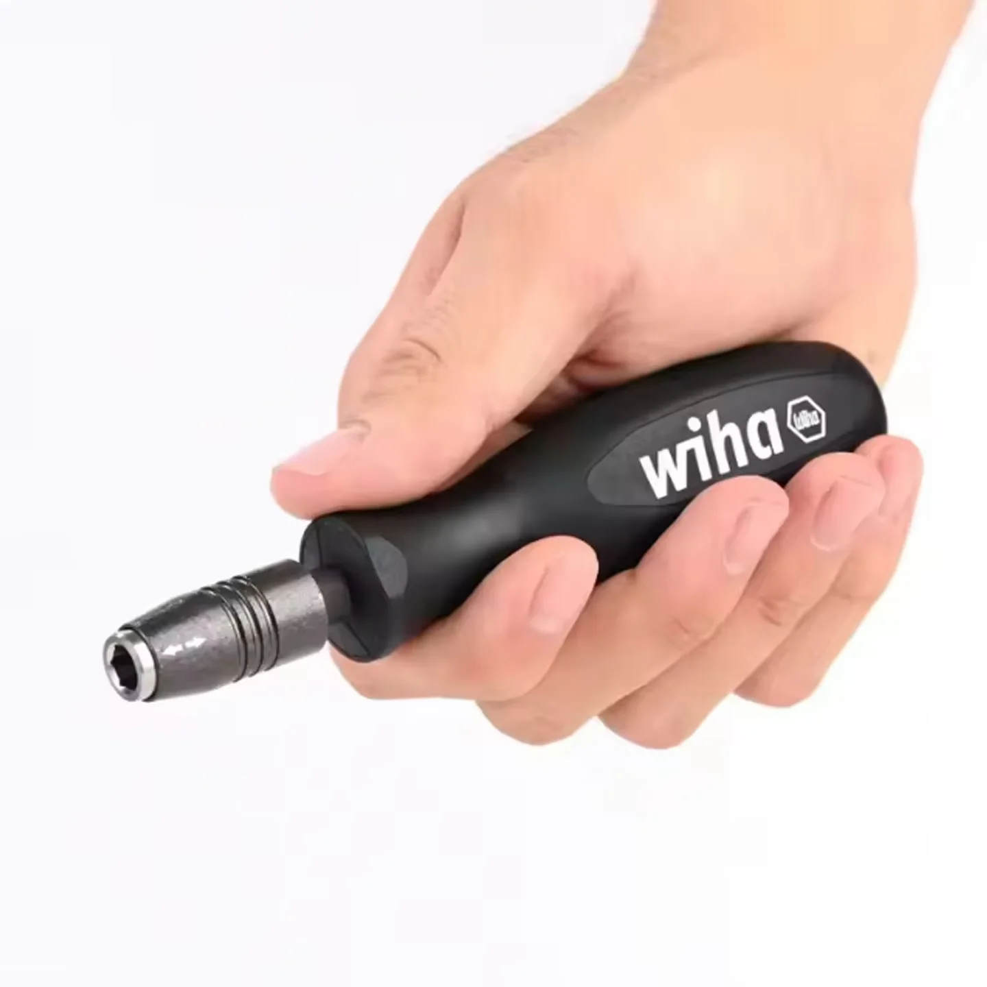 Wiha 47340 CentroFix Super Black Forest Classic Screwdriver Handle, 1/4
