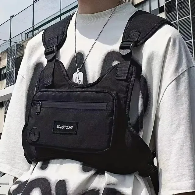 Torba na talię Dormin dla mężczyzn, hiphopowy sweter, duża pojemność, sportowe, codzienne, kamizelki taktyczne