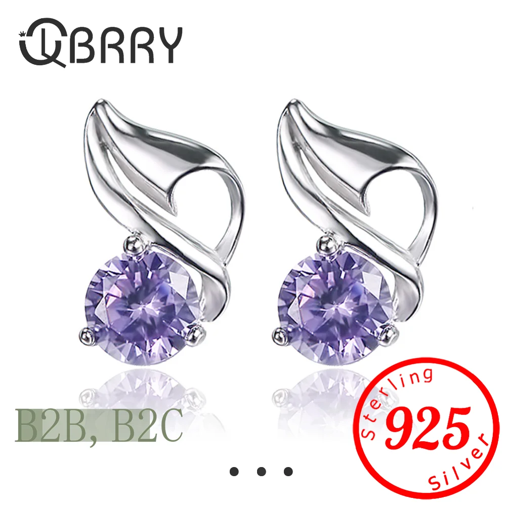 

Wholesale Jewelry Sweet Fashion OL Woman Bride Girl Wedding Gift Conch AAA Zircon 925 Sterling Silver Stud Earrings