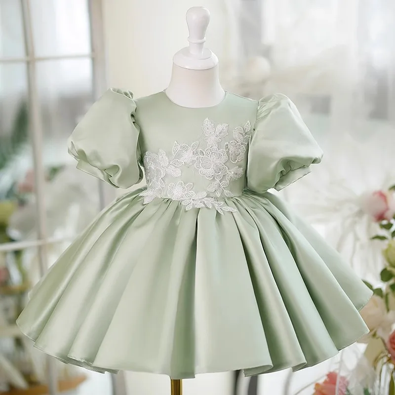 

Children's Dress Princess Dress girl High end light luxury niche clothing fluffy skirt elegant Piano performance costume Dresses