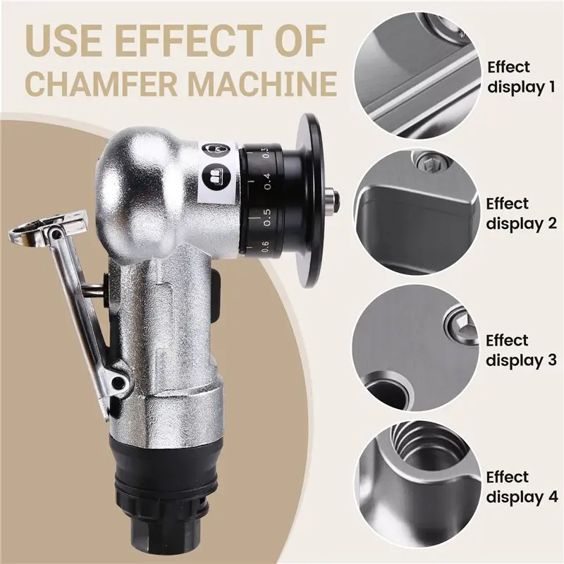Cost Effective Pneumatic Chamfering Machine 45 Arc Edging Machine 30000RPM Corner Deburring C Angle Blade EU Plug