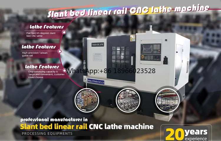 Automatic high precision metal CNC inclined bed lathe      TCK6340