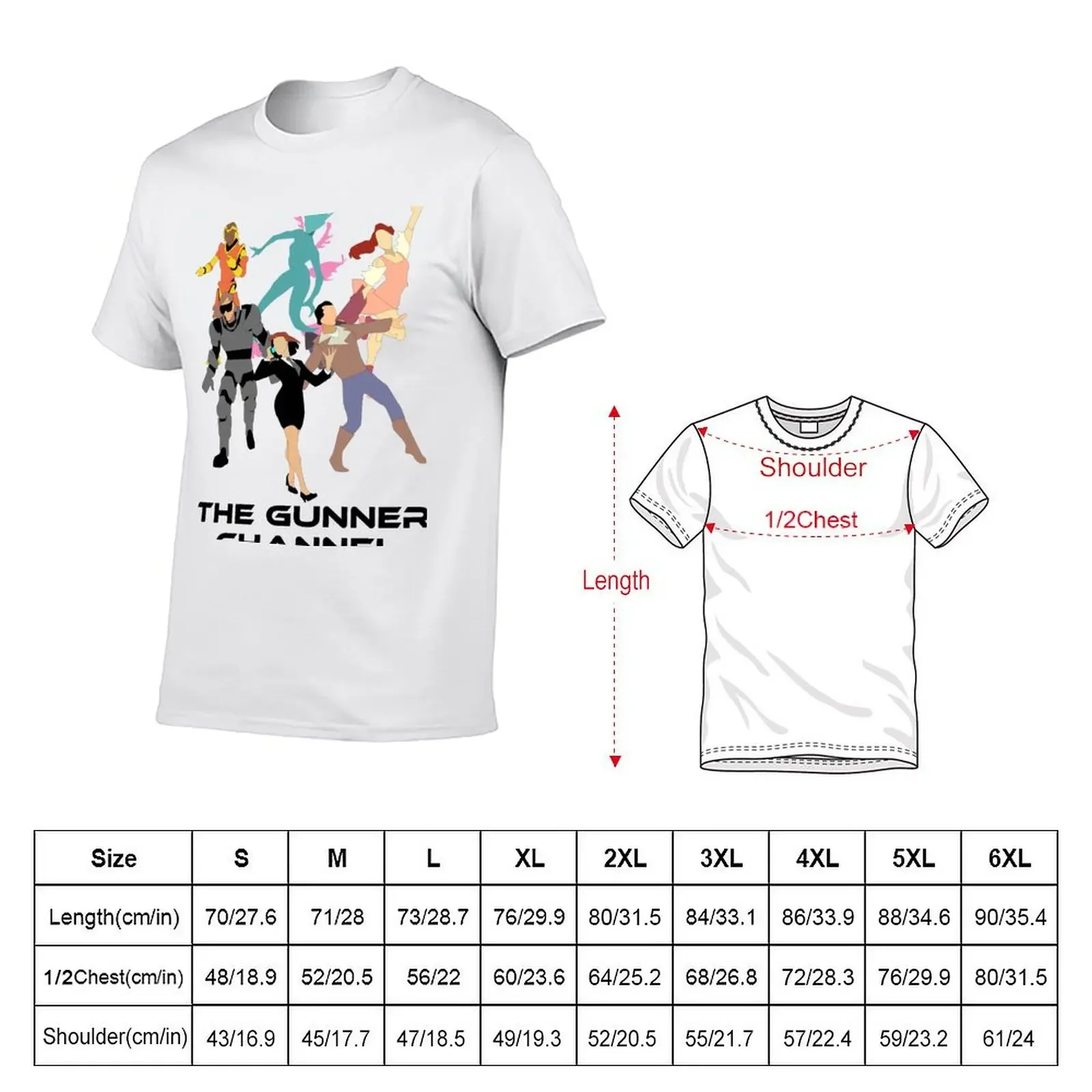 Gunner Channel (Starstruck Odyssey) T-Shirt vintage graphic tee shirts graphic tee summer top boys animal print men tshirt