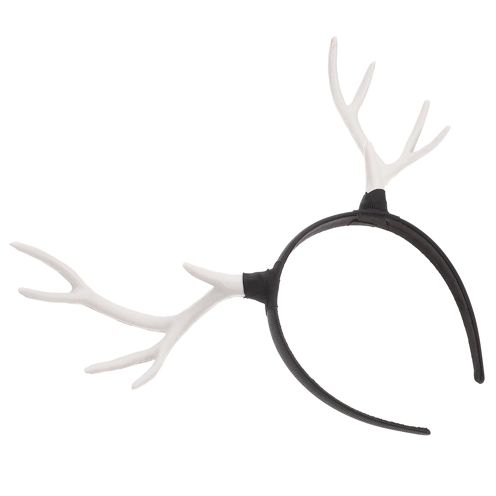 Christmas Headband Party Headgear Costume Accessory Xmas Hair Ornament Resin Deer Horn Headpiece