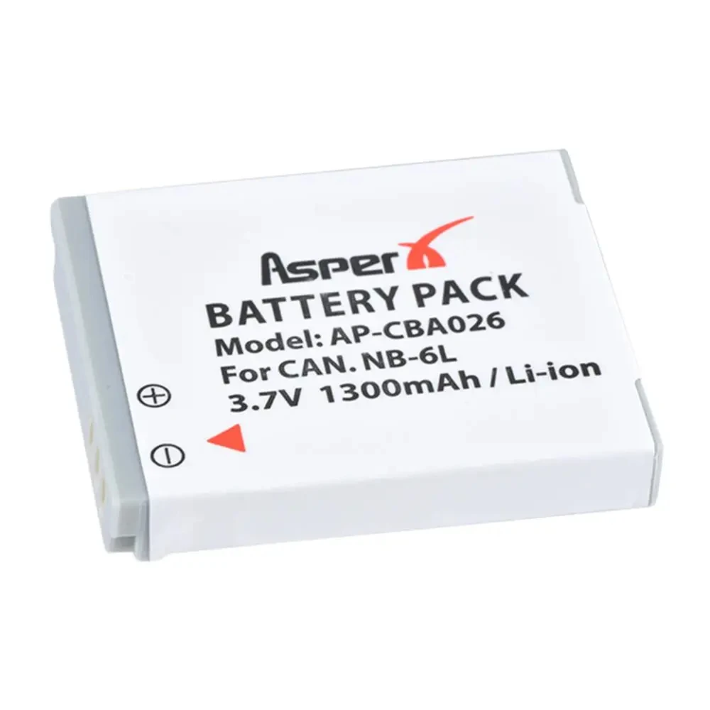 Batería de cámara NB-6LH NB-6L de 1300mAh + cargador para baterías Canon PowerShot D10 D20 D30 S90 S95 SX260 SX280 SX540 SX700 NB6L