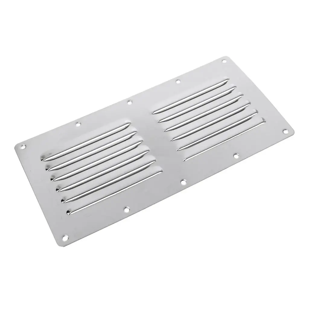 Marine Stainless Steel Boat Louvered Vent Cover Louver Ventilation Ventilator Yacht Air Vent Grille Cover Accessories 230x115mm