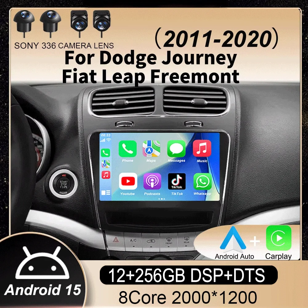 

Car Radio Android 15 For Dodge Journey Fiat Leap Freemont 2011 - 2020 Multimedia Player Navigation GPS DSP 4G Wifi Carplay Auto