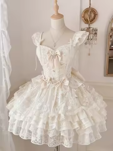 Japanese Lolita Mini Dress Women Evening Party Clothing Casual Y2k Vintage Gothic Black Dress Outwear Summer Short Sleeve