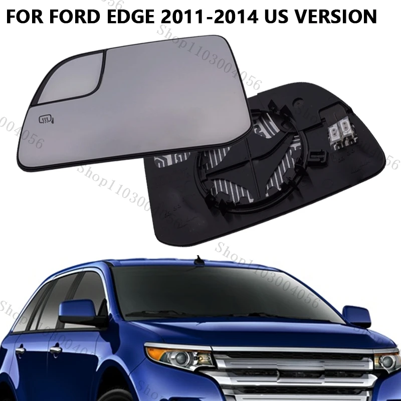 Cristal de espejo retrovisor lateral con calefacción para Ford Edge 2011-2014 y Lincoln MKX 2011-2015, versión estadounidense, lente de espejo de puerta
