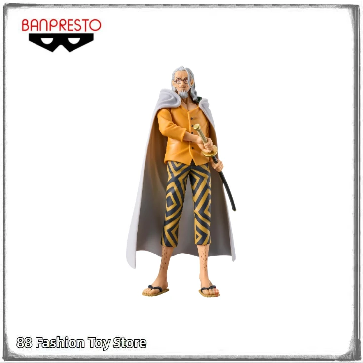 

In Stock Original BANPRESTO One Piece THE GRANDLINE SERIES Silvers Rayleigh Anime Figures Toys Gifts Ornaments