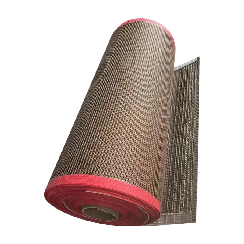 Heat Resistant Food Grade Ptfe Mesh Filter Coated Fiberglass Open Mesh Conveyor Belt for UV Printing