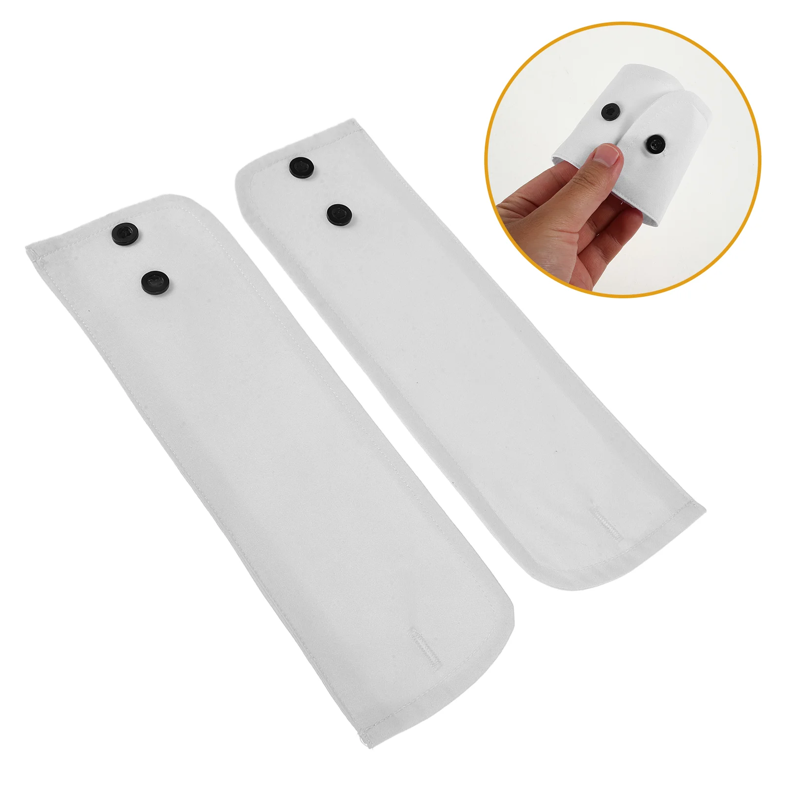 

Decorative Wrist Cuffs 3D Brocade Soft Fabric Rounded Buttons Stylish False Sleeves Elevate Wardrobe Everyday Wear