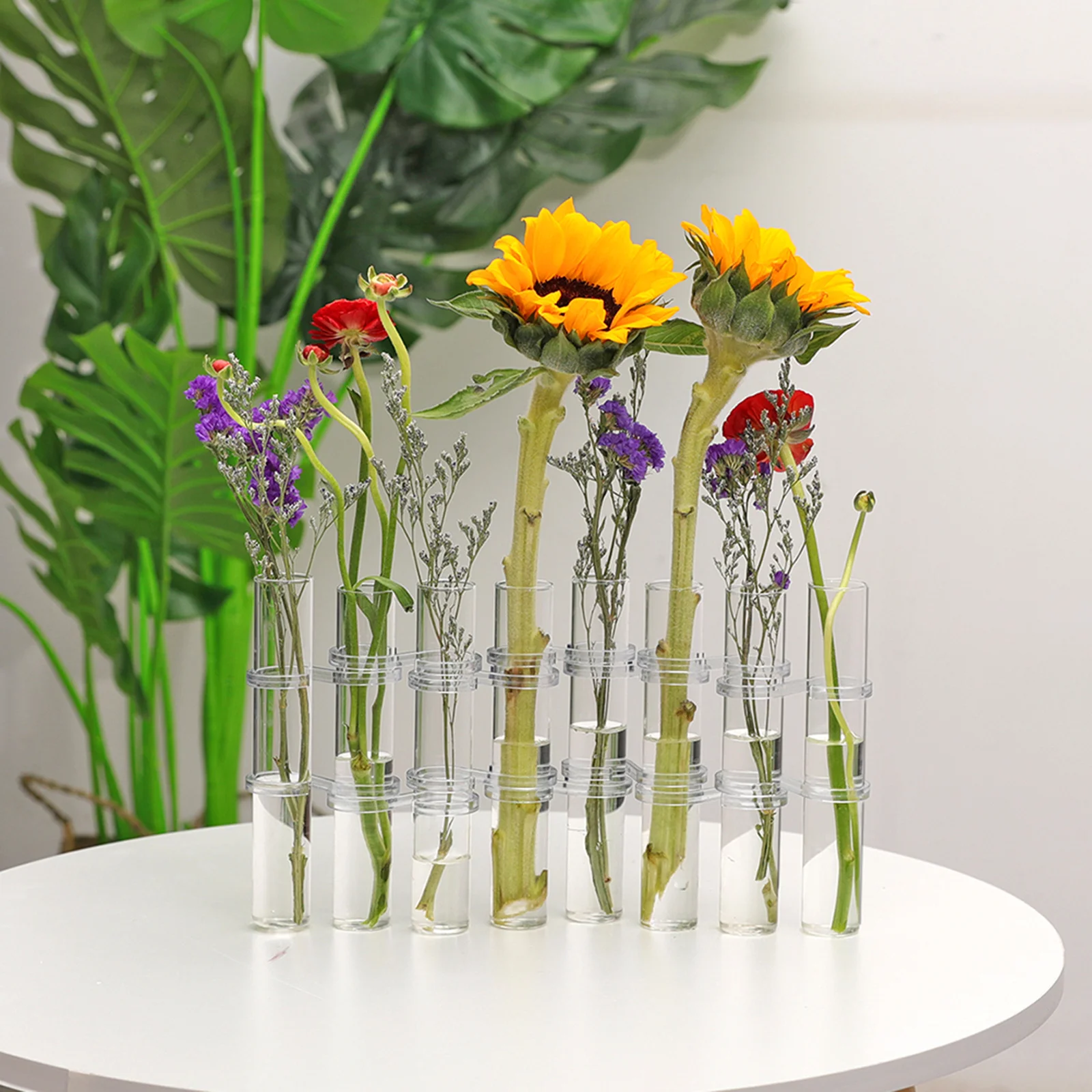 

Flower Arrangement Container Small Glass Tube Vase Test Vases for Flowers Decorative Floral
