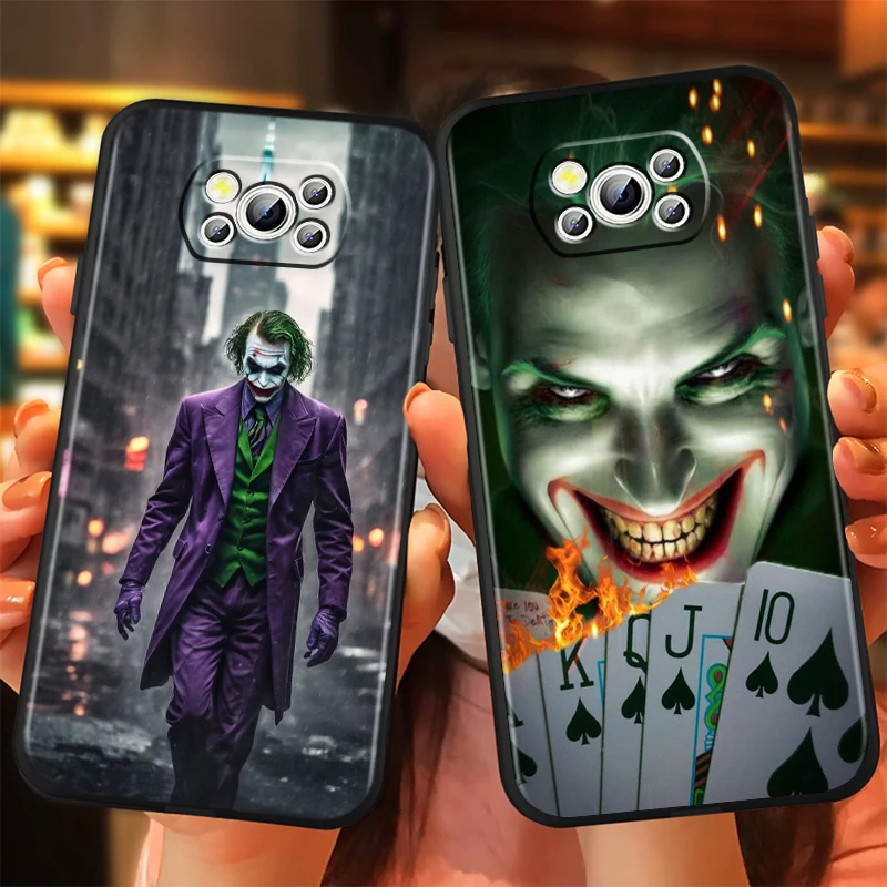 T-The J-Jokers Art Fashion For Xiaomi Mi Poco F5 F4 F3 X6 X5 X4 X3 M6 M5 M5S M4 M3 C65 Pro GT NFC 5G Black Soft Phone Case