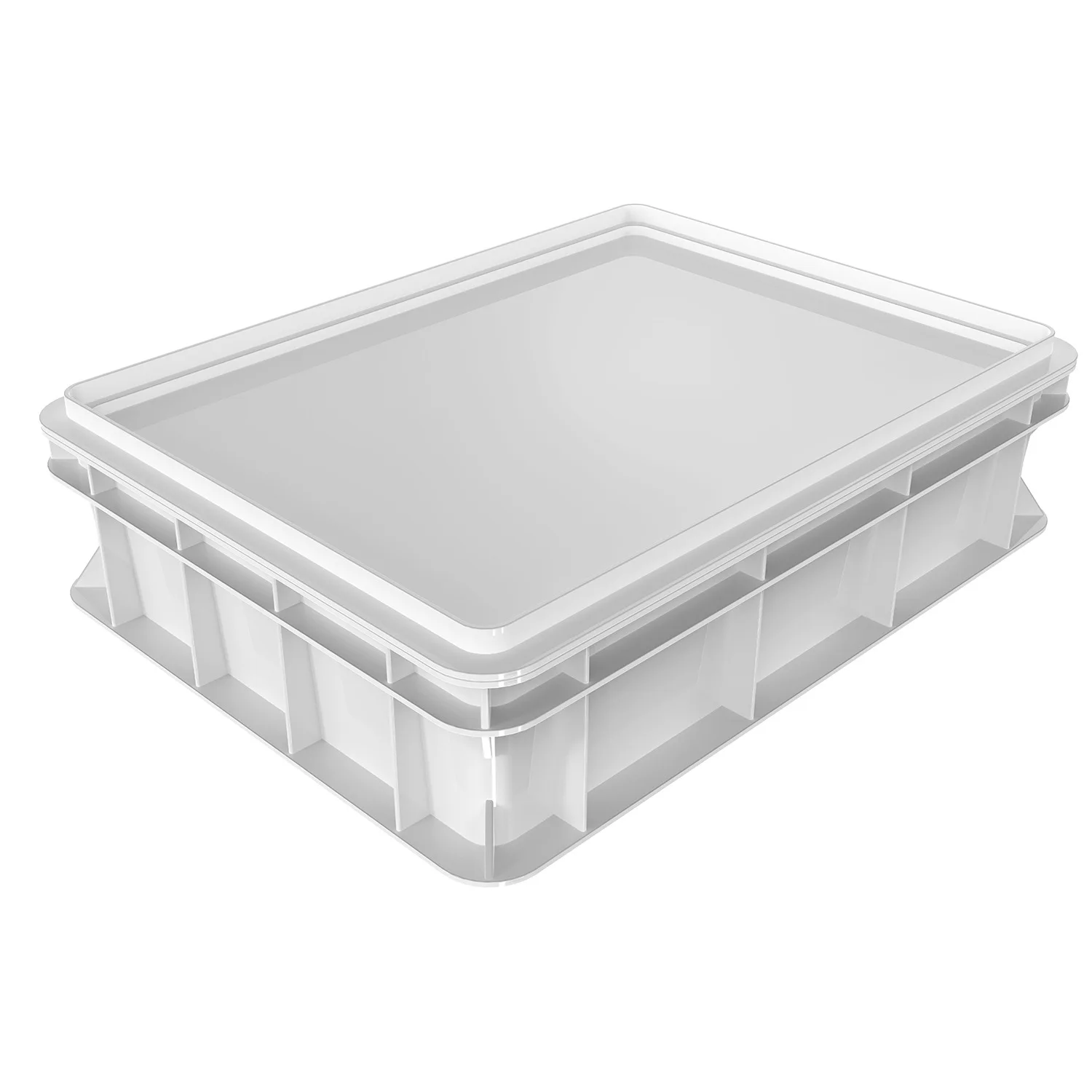 

White Dough Proofing Box Replacement Lid Multi-Functional Pizza Dough Tray Cover Stackable Bread Proofing Container Lid