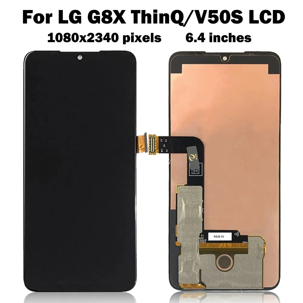 

100% Test For LG G8X ThinQ LCD Display Touch Screen Digitizer Assembly With Frame Display For LG V50S LCD LLMG850EMW Replacement