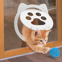 Magnetic Self Closing Pet Screen Door with Locking Function for Small Dogs Cats Window Porch Mesh Screen Accessories Dog Gate