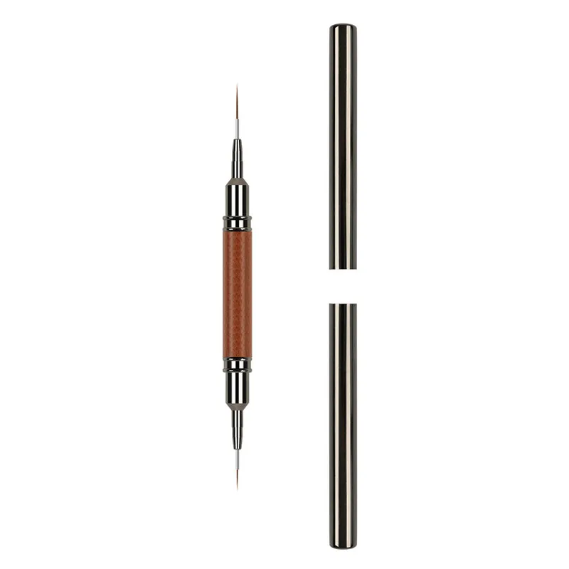 Cabeça dupla alça de sândalo arte forro diy pintura escova linhas de desenho listra flor pintura caneta uv gel escova