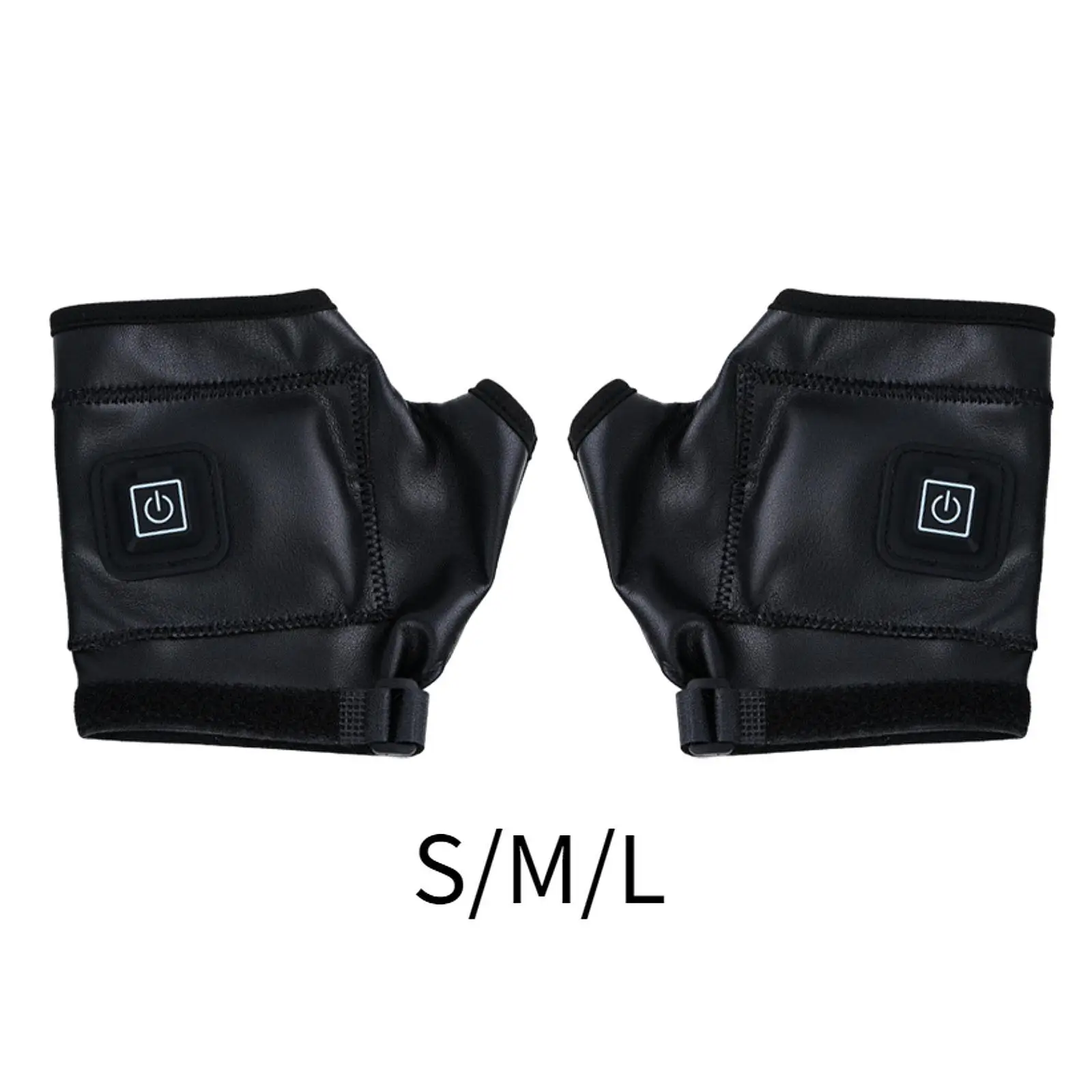 

Electric Heated Gloves Heating Work Gloves, Hand Warmer Heated Fingerless Gloves for Skating