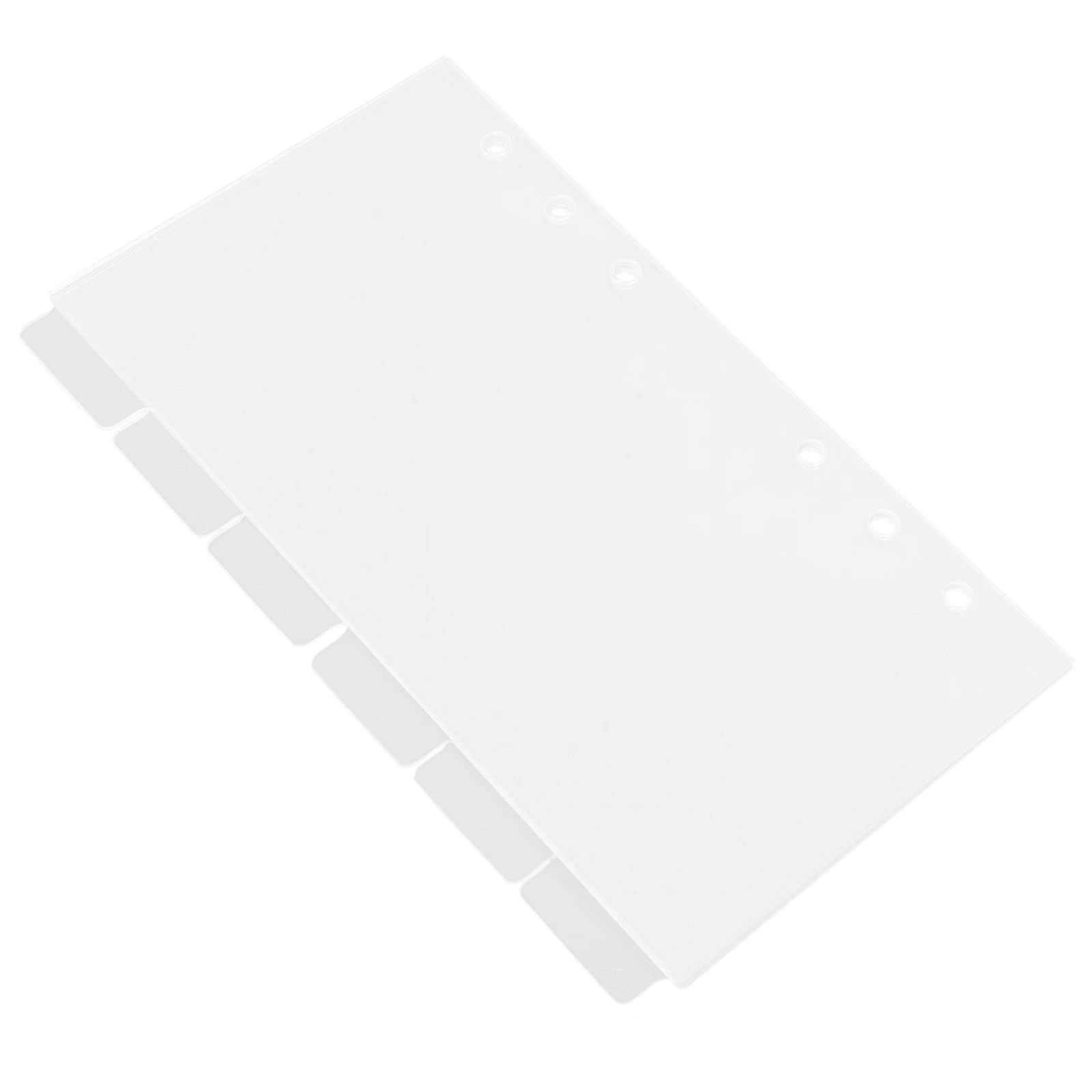 6 шт. прозрачный переплет для ноутбука, акриловый многоразовый чехол-планировщик A6 «сделай сам», для переплета бюджета, журнал, блокнот для хранения