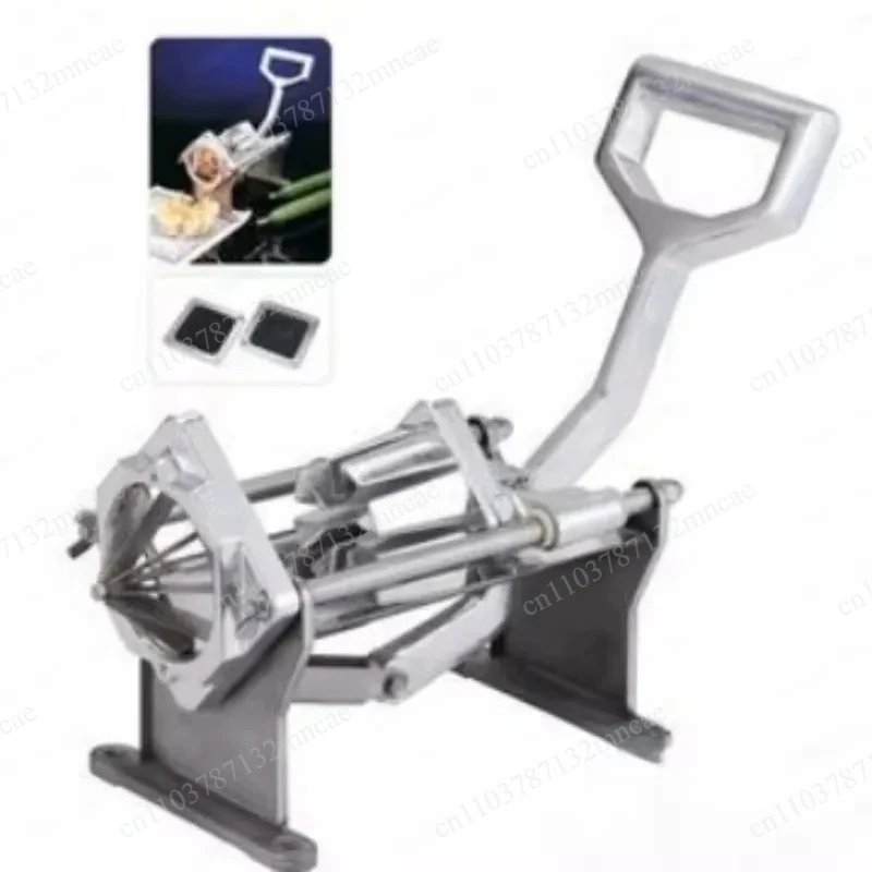 Commercial Manual Potato Slicer Fruit Vegetable cutter slicer Fry Chopper Tool Potato Cutting Machine With 4 Blades  1pc