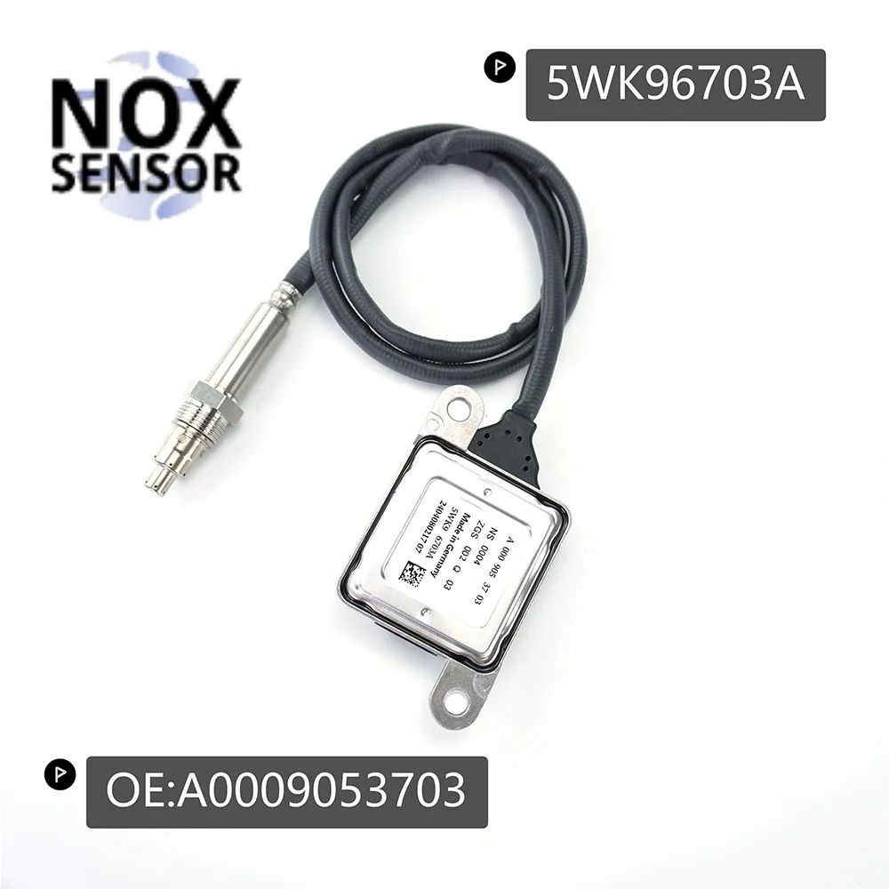 Sensor de oxigênio nitrogênio NOX para Mercedes-Benz, 5WK96703A, A0009053703, R231, SL350, SL400, M276, 5WK96703C, 2012-18