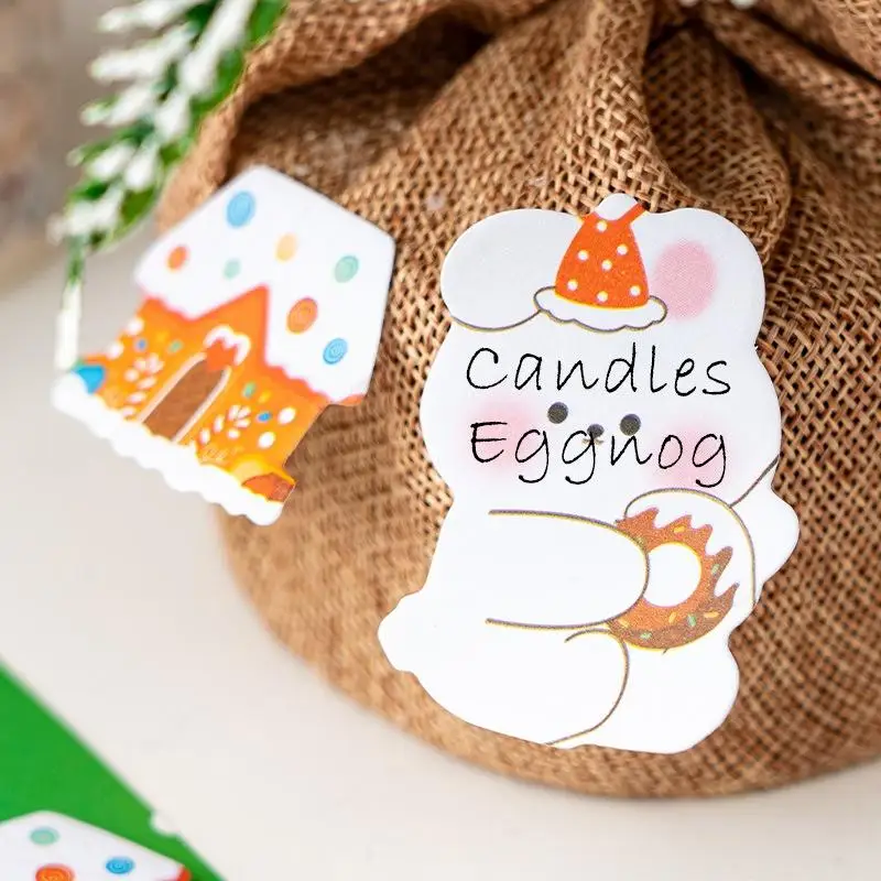 2PCS Christmas Sticky Note Cartoon Style Cute N Times Sticker DIY Message  Sticker Can Stick Ins Shaped Sticky Note Paper