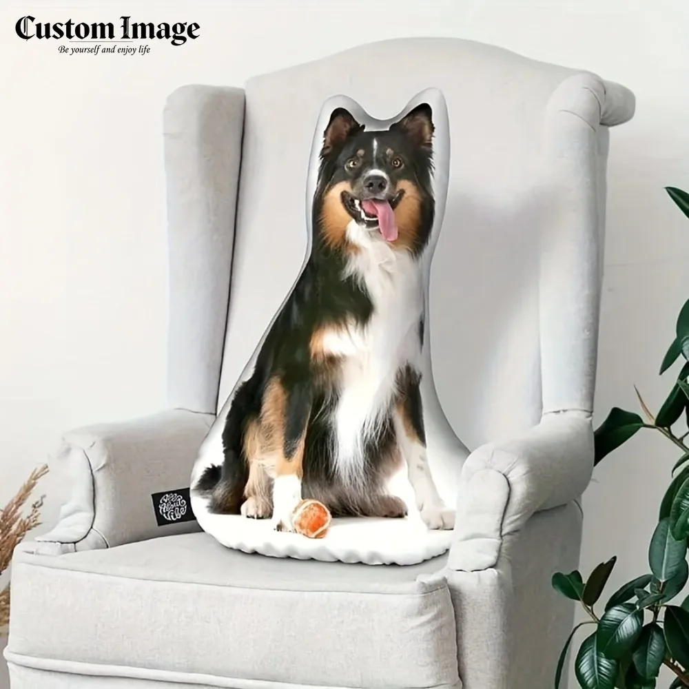 

Custom Funny Pet Pillow, Personalized Dog & Cat Shape Cushion. Upload Your Favorite Pet Photo to Create a Unique Memorial Gift