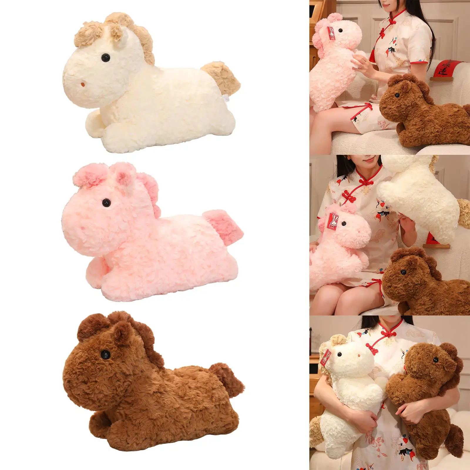 Cavalo de pelúcia decoração da sala estar engraçado macio plushies brinquedos de pelúcia brinquedos animais bonito cavalo brinquedo de pelúcia para meninos meninas presentes