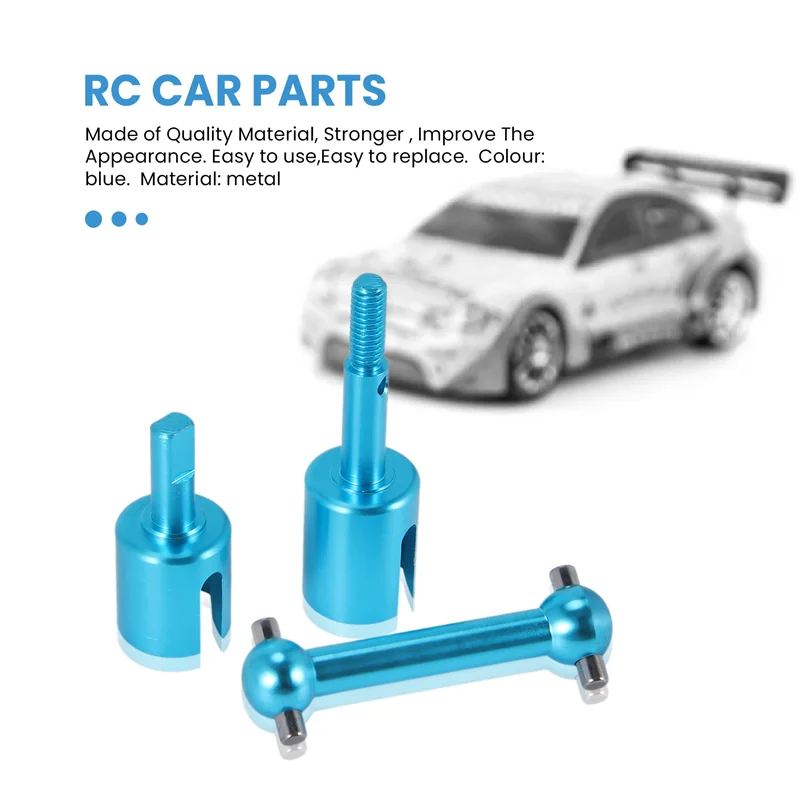 Excellent-Metal Drive Shaft Dog Bone Diff Cup Joint Set For Tamiya TT01 TT-01 TT01D TT01E TT02 TT-02 1/10 RC Car Upgrade Parts