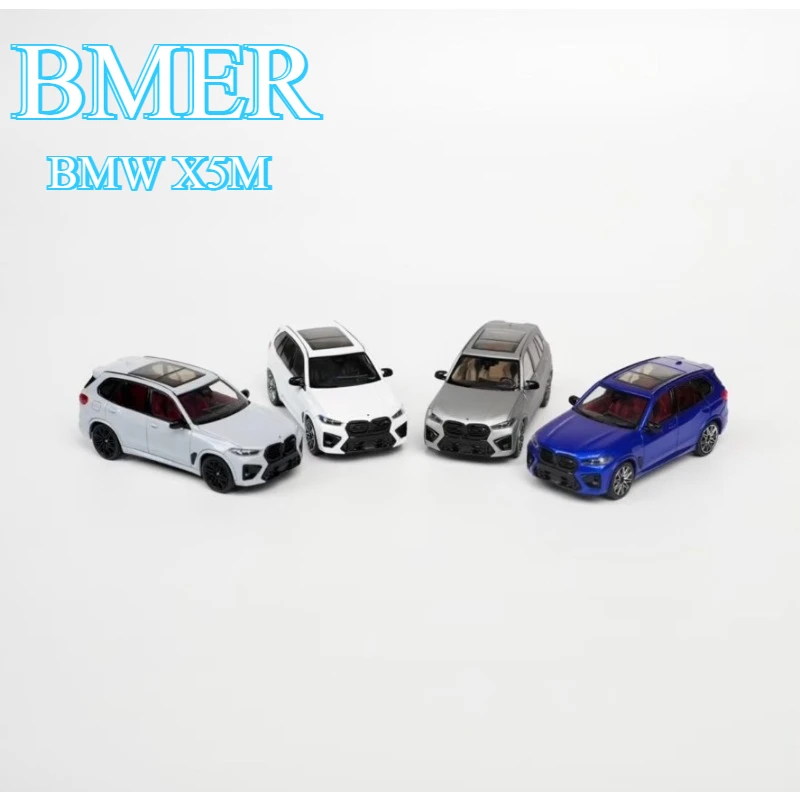 Figura de coche realista BMER 1/64 de aleación BMW X5M Thunder Edition para colección de adultos, regalo para niños o jóvenes.