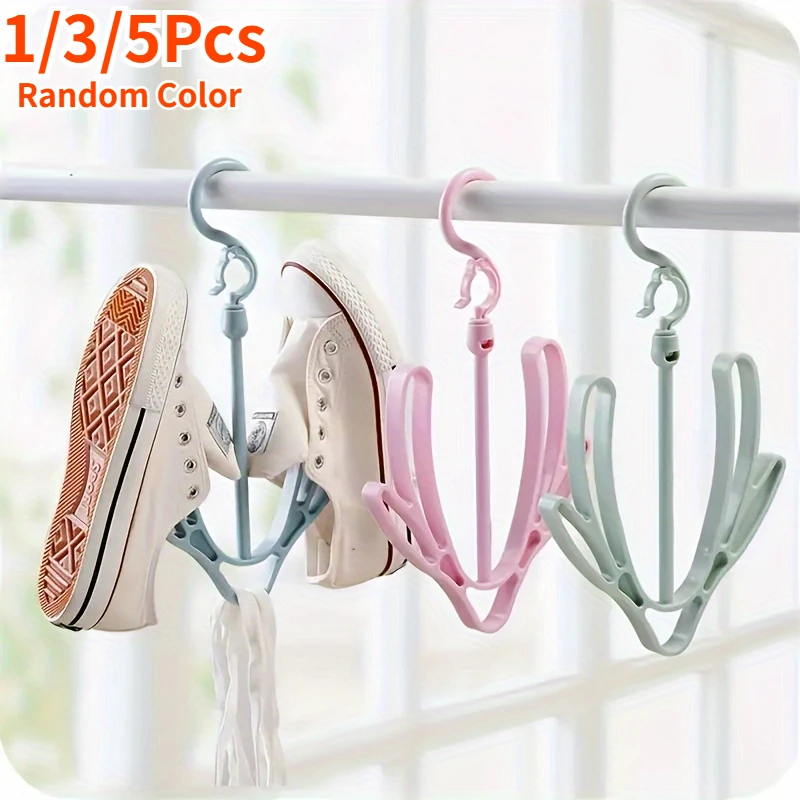 1/3/5Pcs Shoe Hanger,Hanging Shoe Organizer,Hanging Shoes Rack,Shoe Drying Rack, Shoe Dryer Rack,Shoes Hanging Drying Rack