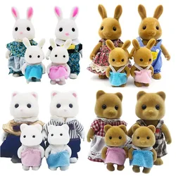 1:12 Toy House Forest Family Miniature Toy FurnitureAnd Dolls