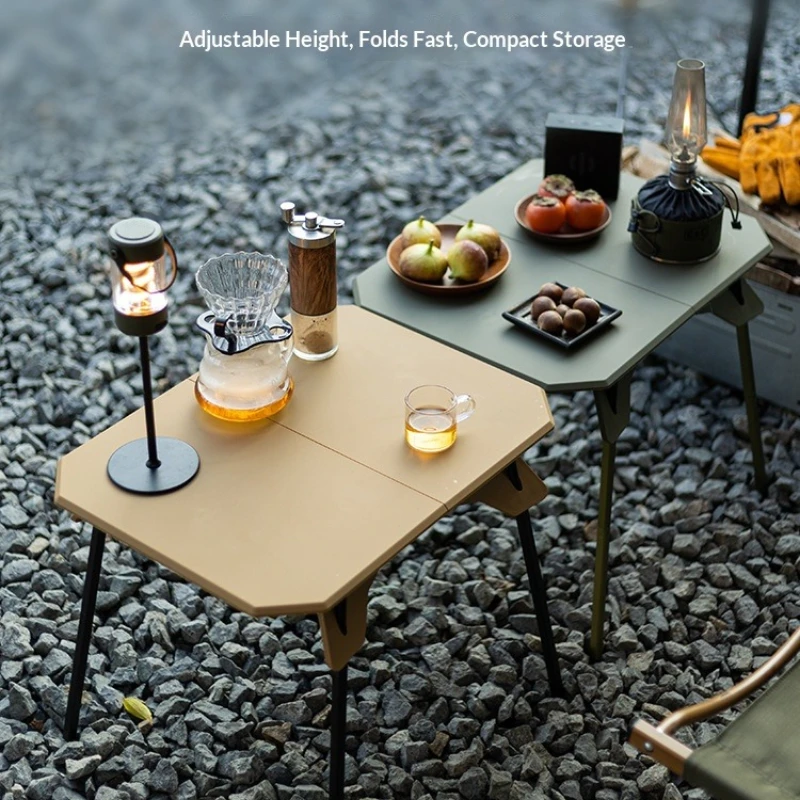 

Outdoor Folding Plastic Table Height Liftable Lightweight Camping Small Table Self-driving Tour Portable Barbecue Picnic Table