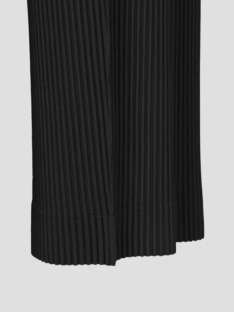 Neue Miyake Plissierte Herrenhose mit Weitem Bein, Lässige Baggy-Hose im High-Street-Stil – Detail 9