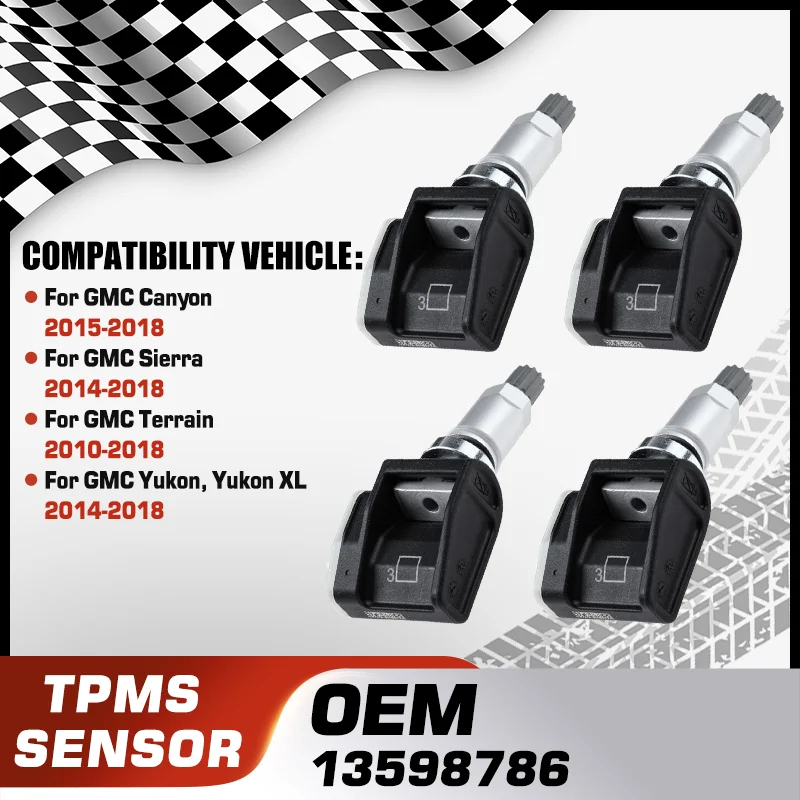 

13598786 Car TPMS Tire Pressure Sensor Monitoring System For GMC Canyon GMC Sierra GMC Terrain GMC Yukon GMC Yukon XL 315 MHz