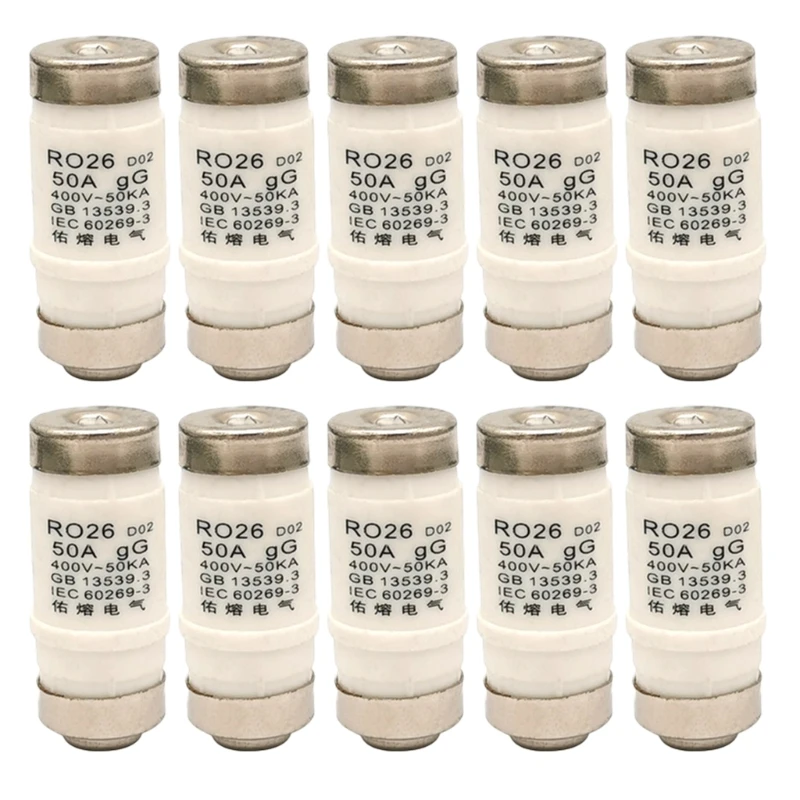 10 peças fusíveis tipo d0 inserção fusíveis neozed inserção 16a/25a/32a/63a/50a 400vac m4yd