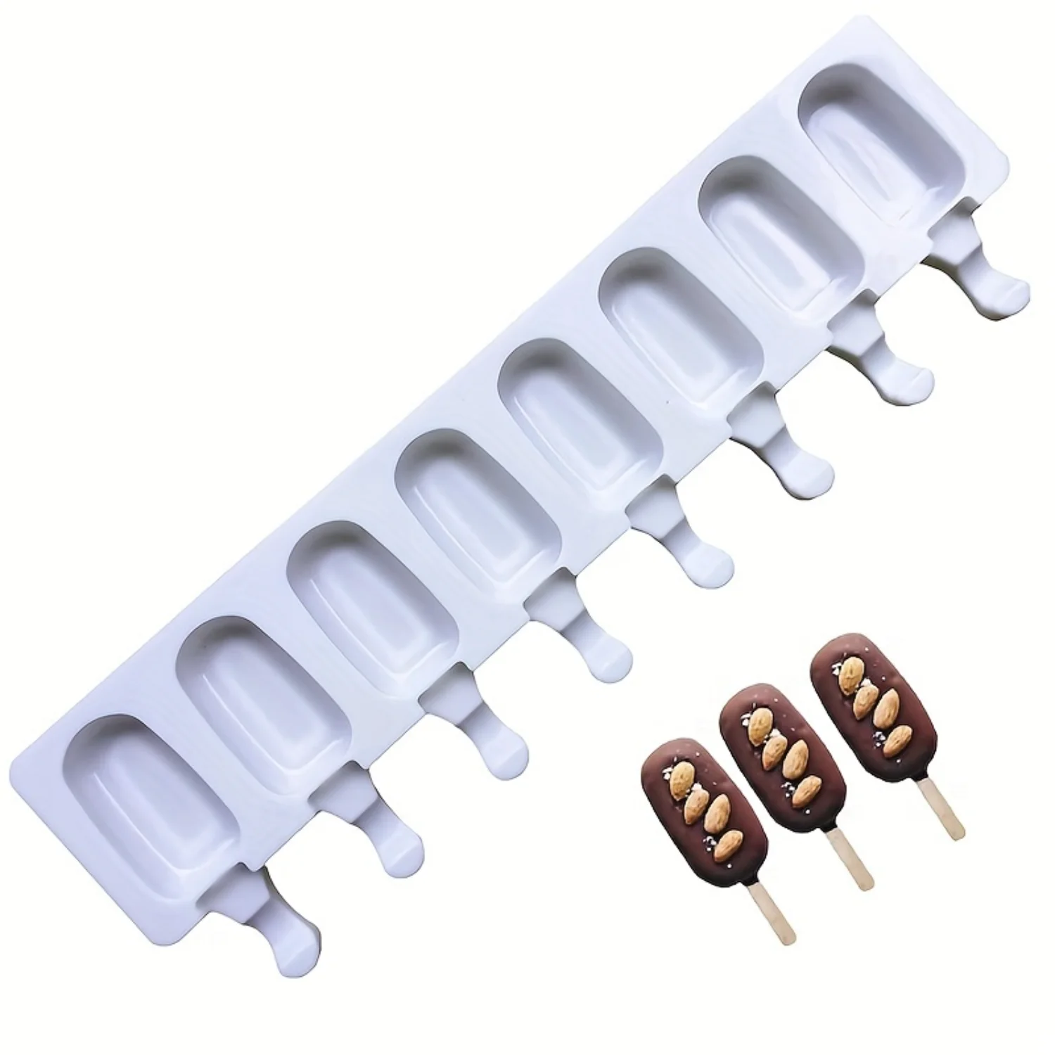 

Silicone Multi-Purpose Mold - Ice Cream, Ice Pops, Chocolates, Puddings - BPA-Free, Durable, Easy Release - Kitchen, Parties - H