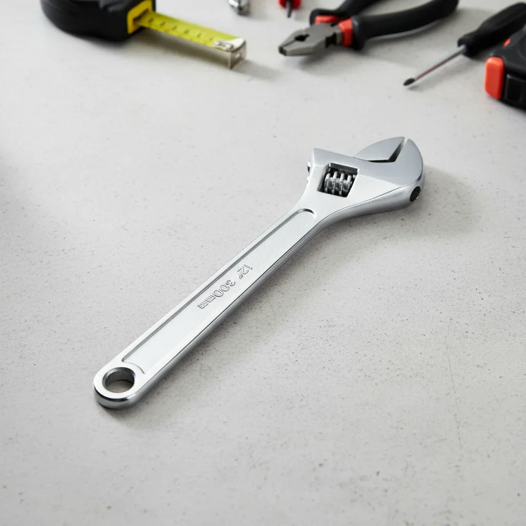 12 Inch Adjustable Wrench Wide Opening Heavy Duty Carbon Steel Shifter Spanner Pipe Hand Tool High Torque Precision Jaw Scale Plumbing Automotive Garage Maintenance Home DIY Mechanical Hardware Care Kit Set Plus Pro Safe Fast Easy Daily Life Best Top