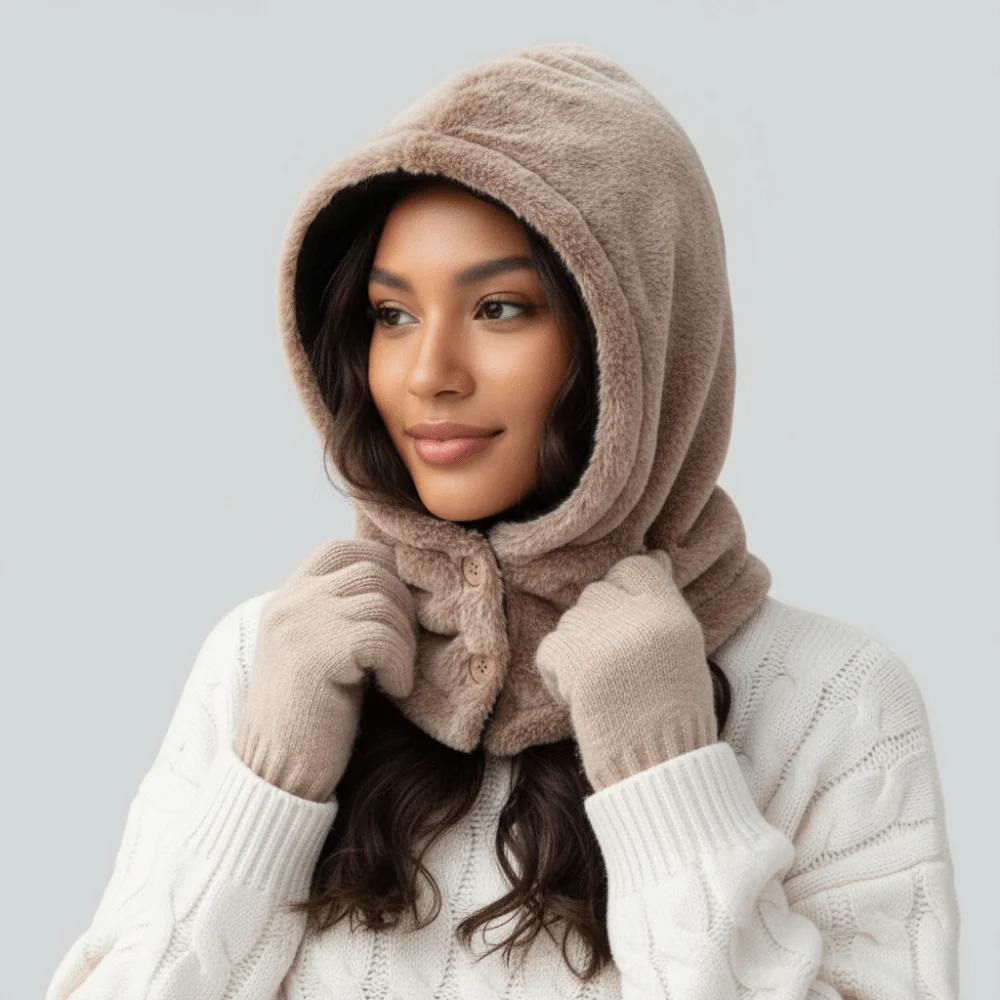 الإبداعية بلون بالاكلافا قبعة سميكة الدفء سدادات حماية الأذن قبعة قبعة صوفية قبعة محبوك مقنعين قبعة الإناث/الفتيات #3