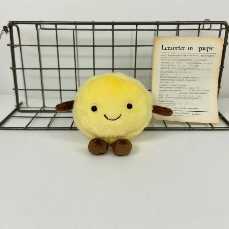 Macarrón de peluche de 12x15cm, juguetes Kawaii de comida rosa y amarilla, juguetes de dibujos animados de peluche para niños y niñas, regalos de cumpleaños y Navidad