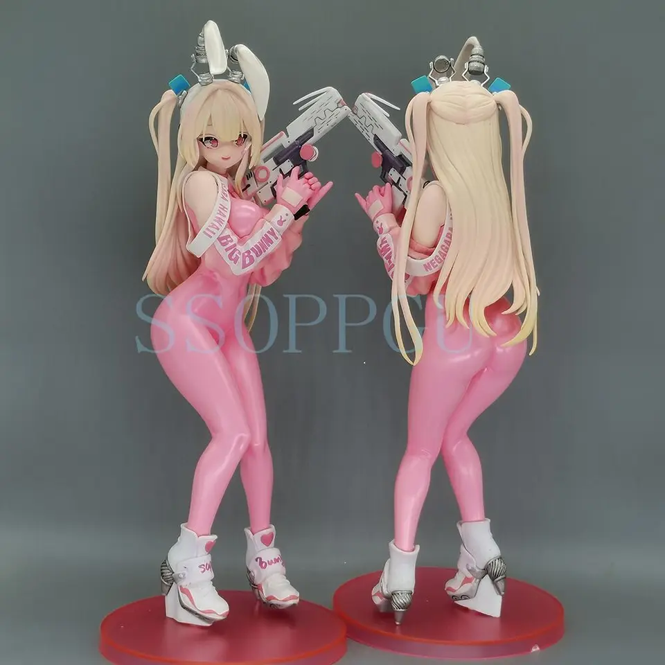 Pink Super Bunny Girl Figure Hobby Sakura DDUCK KONG 25cm Anime