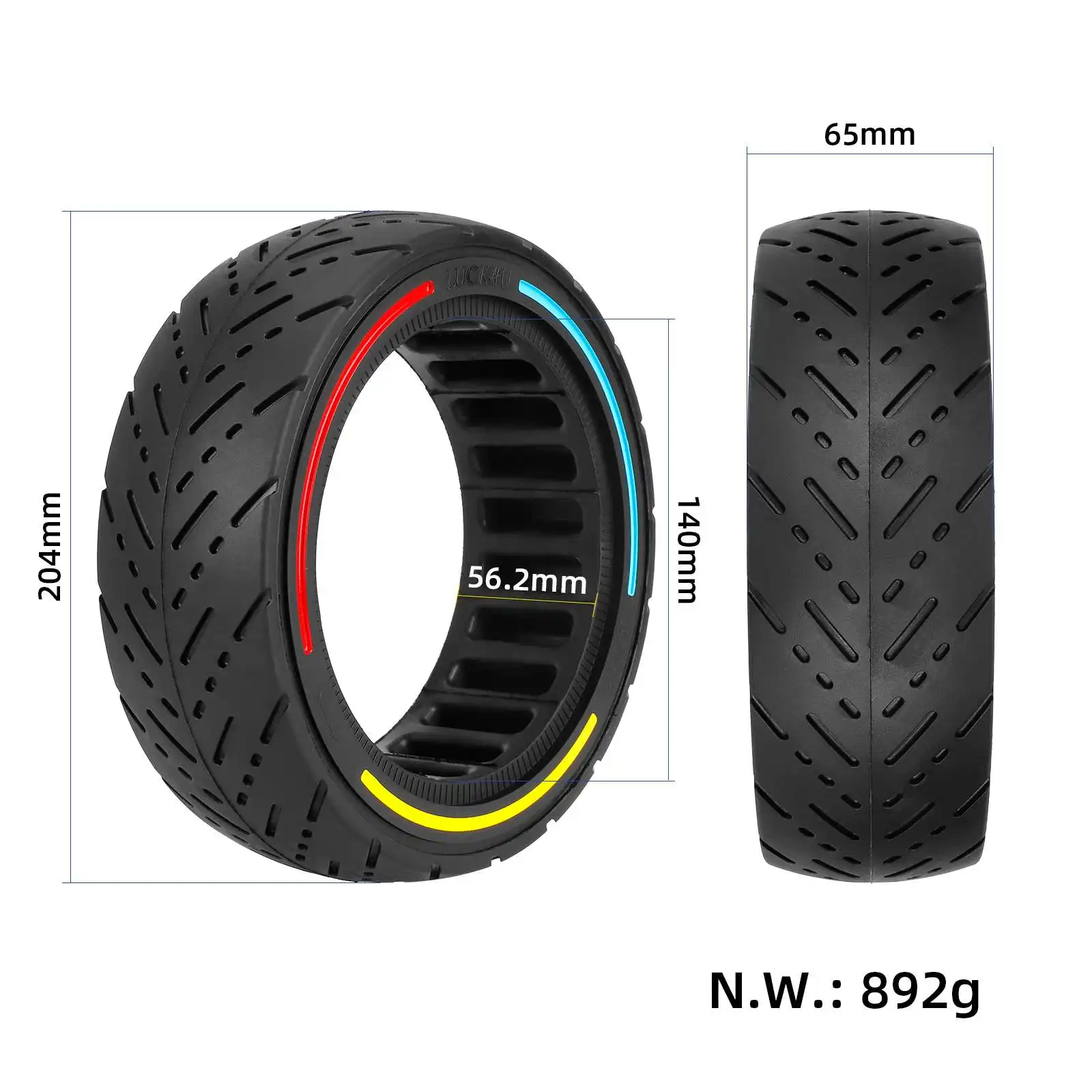 Ulip 8.5x2.5 Off-road solid thickened stab-proof explosion-proof all-terrain tubeless tires for Dualtron Mini/Speedway LegerPro