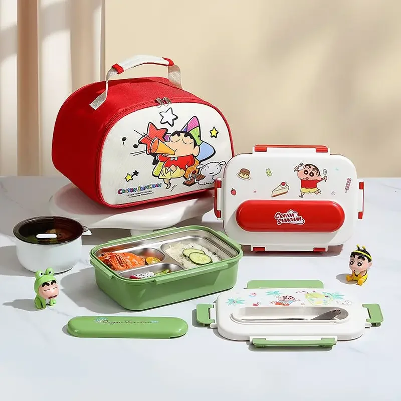 Crayon Shin-chan Genuine Lunch Box 316 Stainless Steel Antibacterial, Thermal Insulation, Sealed, Leak-proof and Microwaveable