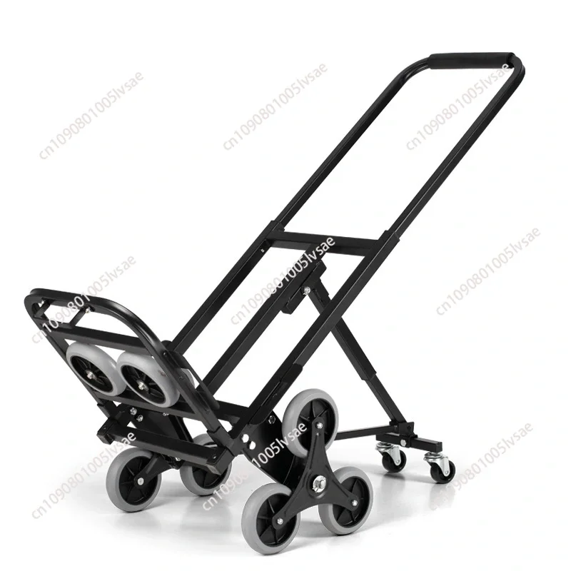 

Climbing cargo trolley portable six-wheel stair climbing cart